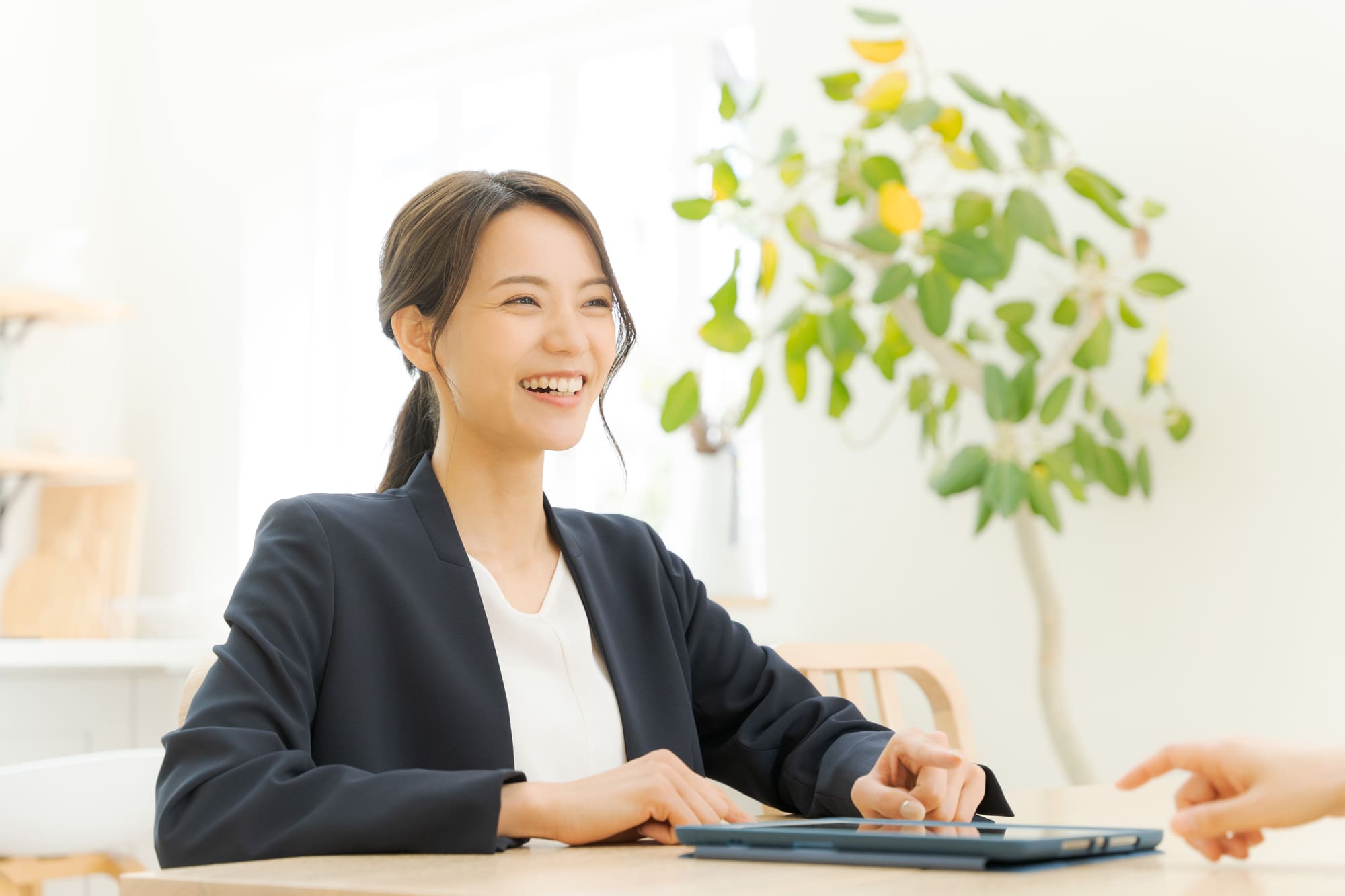 プライバシーに配慮した応接室完備